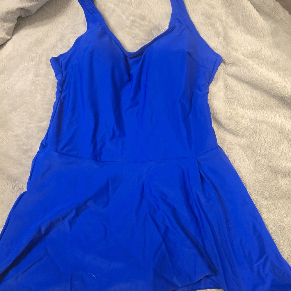 Vibrant Blue Baithing Suit Skirt